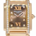 Patek Philippe Twenty-4 18k Rose Gold Chocolate Diamond Dial Watch 4908/11R-010