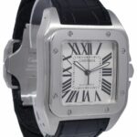 Cartier Santos 100XL Stainless Steel Silver Dial Men's Watch 2656