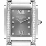 Patek Philippe Twenty~4 Steel & Diamond Gray Dial Ladies Watch 24 4910/10A