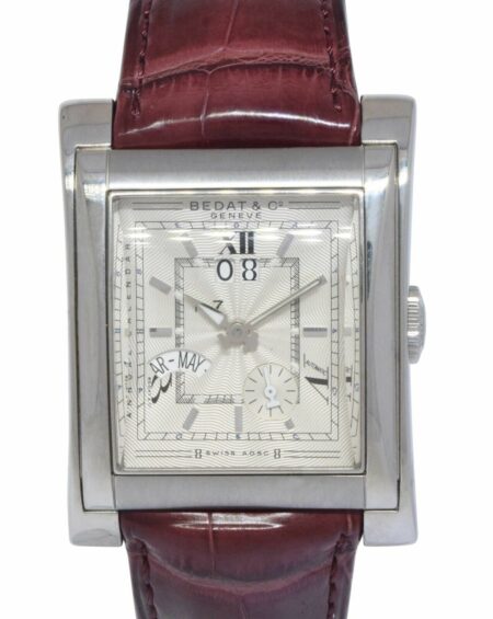 Bedat & Co. No.7 Annual Calendar Steel Silver Dial Mens Automatic Watch B/P 777