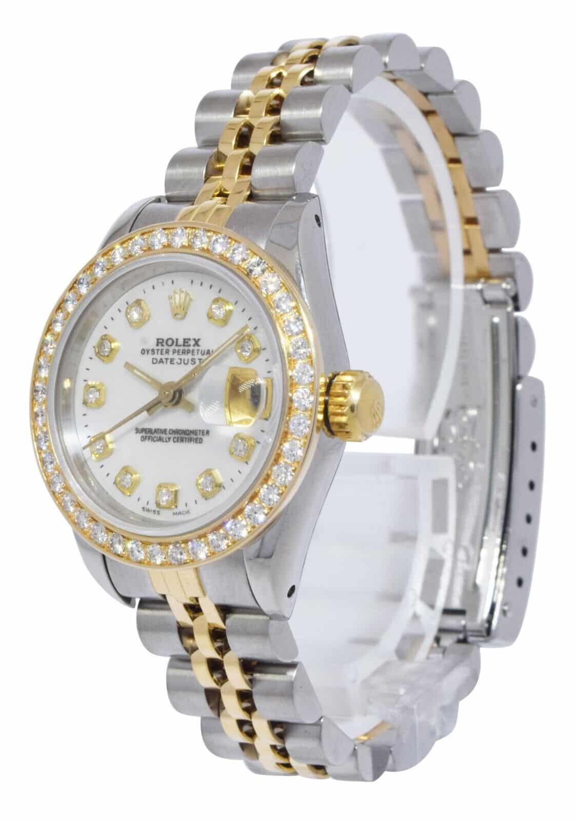 Rolex Datejust 18k Yellow Gold/Steel MOP Diamond Ladies 26mm Watch '85 69173