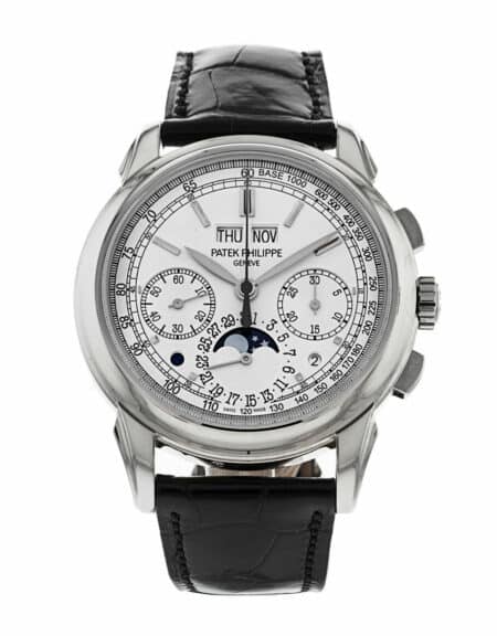 Patek Philippe Grand Complications Chronograph 18k White Gold Watch NEW 5270G