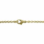 Ladies Dangle Charm Necklace 18K Yellow Gold 16.5"