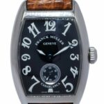 Franck Muller Casablanca Curvex Steel Black Dial Ladies Manual Watch B/P 1750 S6