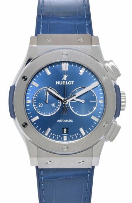 Hublot Classic Fusion Chronograph Titanium Blue 42mm Watch B/P 541.NX.7170.LR