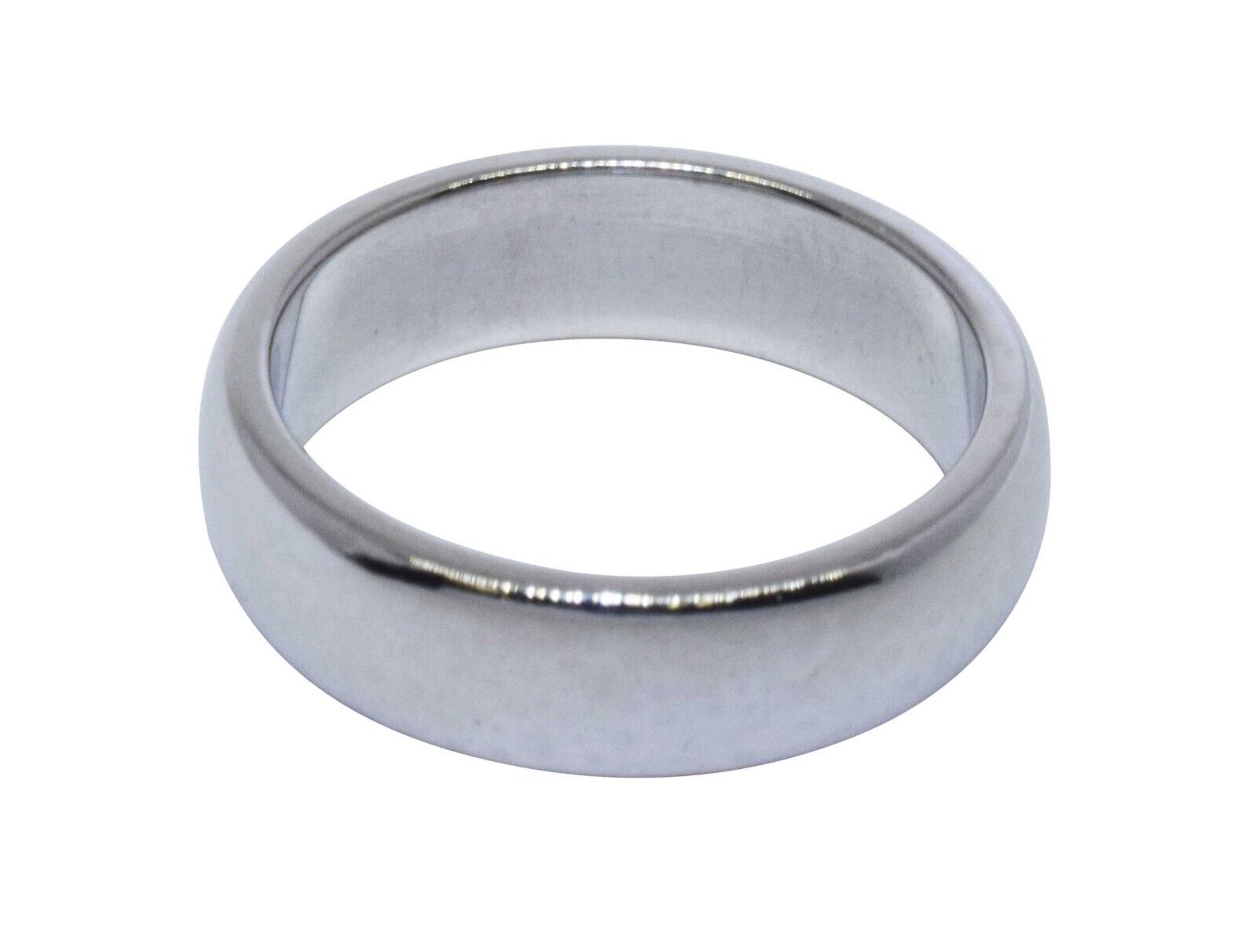 Tiffany & Co. Platinum 6mm Wedding Band Ring Size 7.75