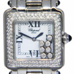Chopard Happy Sport Steel Diamond Ladies 27mm Quartz Watch 27/8349-23