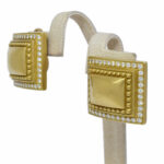Kieselstein Cord 18K Yellow Gold & Diamond Ladies Clip-On Earring 1985
