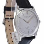Patek Philippe 5196 Calatrava 18k White Gold Mens 37mm Manual Watch 5196G