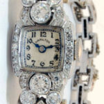 Hamilton  Ladies Vintage Deco Platinum &  3.35 CT Diamond Watch