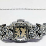 Hamilton  Ladies Vintage Deco Platinum &  3.35 CT Diamond Watch