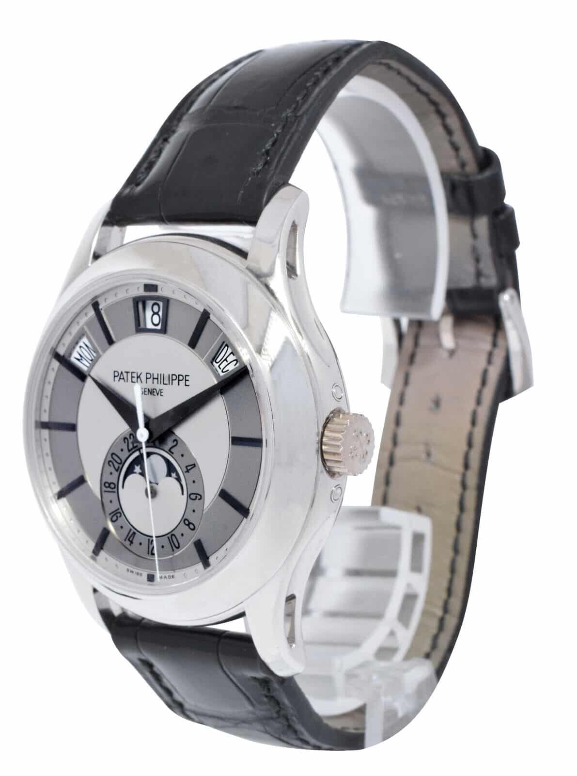 Patek Philippe Annual Calendar 5205 18k White Gold Silver/Gray Dial Watch 5205G