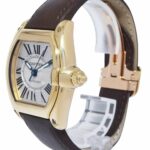 Cartier Roadster Date 18k Yellow Gold Mens Automatic Watch On Strap B/P 2524