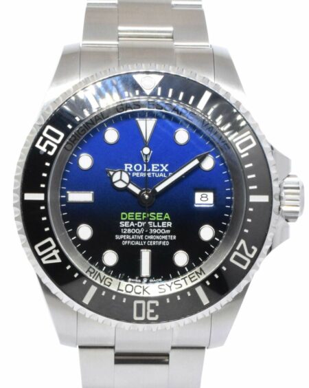 Rolex Cameron Deepsea Sea-Dweller D-Blue Steel/Ceramic 44mm Watch B/P '18 126660