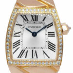 Cartier La Dona 18k RG/Diamonds Silver Roman Dial Ladies 22mm Quartz Watch 2904