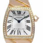 Cartier La Dona 18k RG/Diamonds Silver Roman Dial Ladies 22mm Quartz Watch 2904