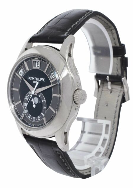 Patek Philippe Annual Calendar 5205 18k White Gold Black/Gray Dial Watch 5205G