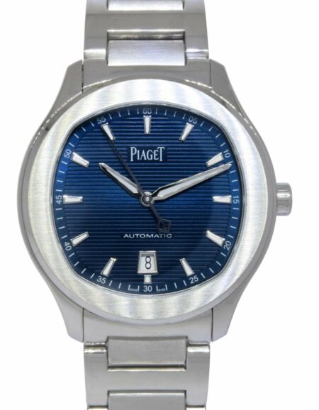 Piaget Polo S Blue Dial Steel Mens 42mm Automatic Watch +Box P11268 G0A41002