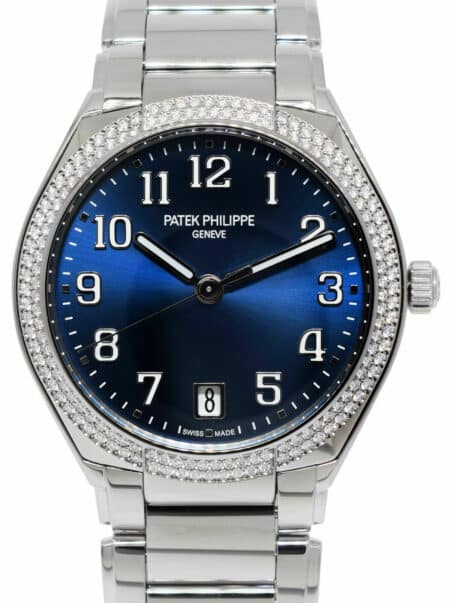 Patek Philippe Twenty~4 Steel Blue Dial Diamond Ladies Auto NEW 7300/1200A-001