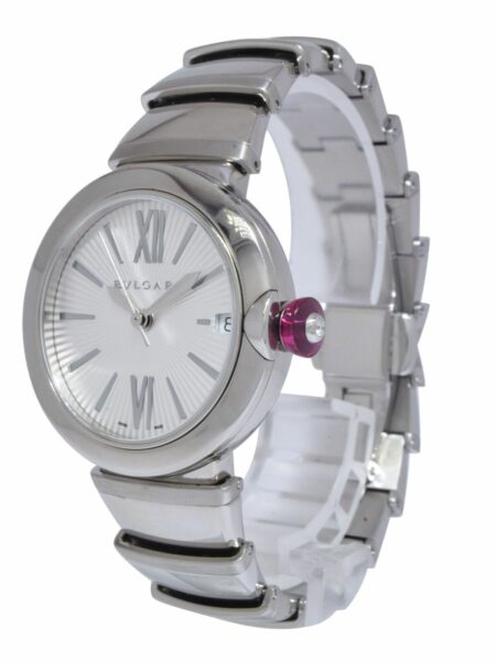 Bvlgari Lucea Stainless Silver Dial Automatic Ladies Watch/Box 102219 LU33C66SSD