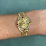 Rolex Datejust President 18k Yellow Gold Diamond & Ruby 26mm Watch E 69068