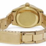 Rolex Datejust Vintage 14k Yellow Gold Black MOP Diamond Rivet 31mm Watch 6824