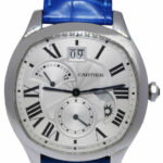 Cartier Drive Steel Day/Night Second Time Zone Mens 41mm Watch B/P WSNM0005 3931