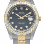 Rolex Datejust II Yellow Gold/Steel Diamond Dial/Bezel 41mm Watch +Papers 116333