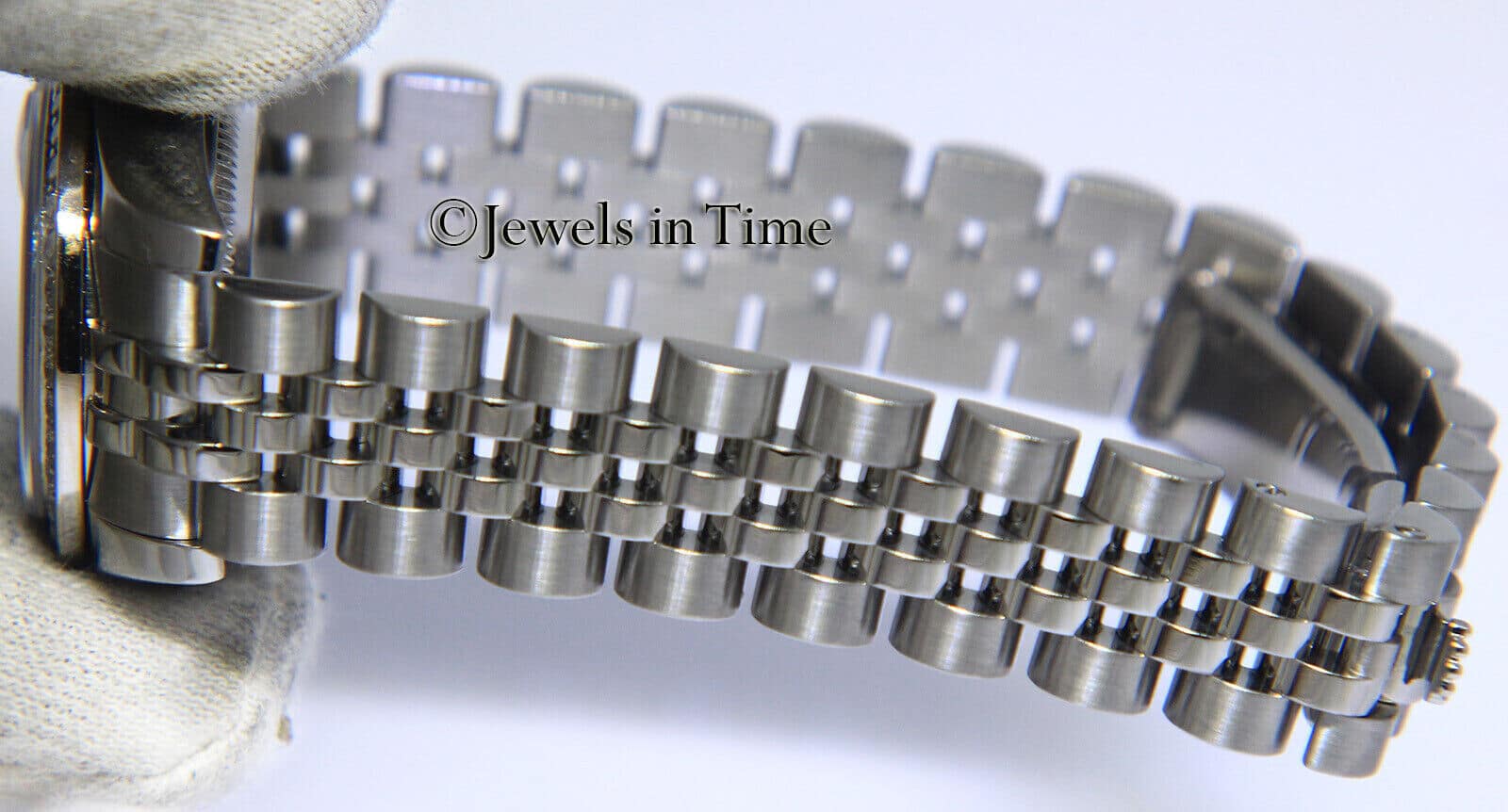 Rolex Datejust Steel & 18k Gold Jubilee Diamond Dial/Bezel Ladies Watch 179174