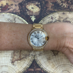 Cartier Ballon Bleu 36mm 18k Yellow Gold Diamond Bezel Automatic Watch 3002