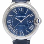 Cartier Ballon Bleu 42mm Steel Blue Dial Mens Automatic Watch WSBB0027 3765