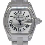 Cartier Roadster Stainless Steel Silver Roman Dial Mens Automatic Watch 2510