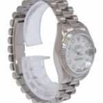 Rolex Datejust President 18k White Gold MOP Diamond 26mm Watch +Papers K 179179