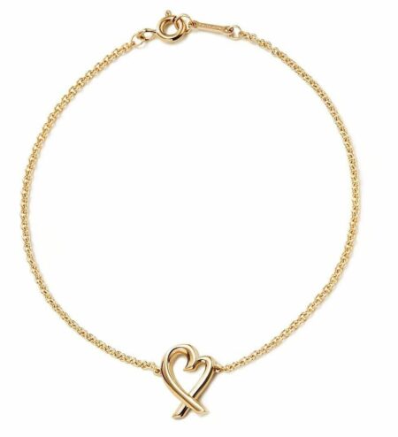 Tiffany & Co. Paloma Picasso Loving Heart 18k Yellow Gold Bracelet 7"