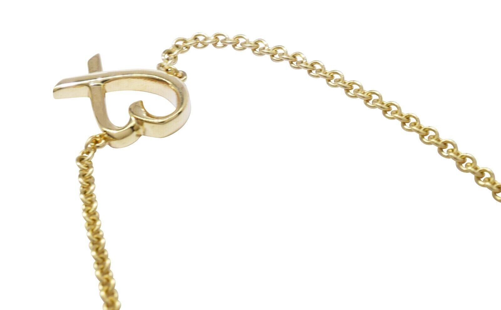 Tiffany & Co. Paloma Picasso Loving Heart 18k Yellow Gold Bracelet 7