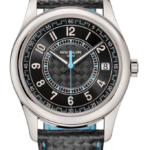 Patek Philippe Calatrava 6007 18k White Gold Blue Accents 40mm Watch B/P 6007G