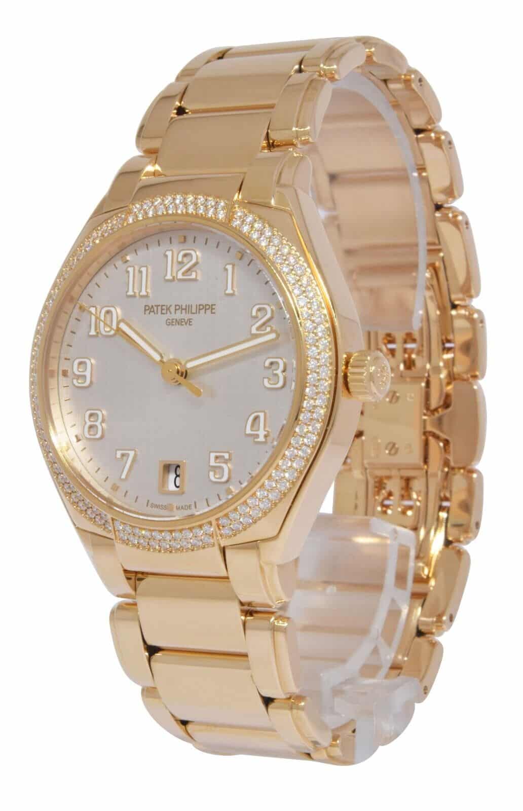 Patek Philippe Twenty~4 18k Rose Gold Diamond Ladies Watch B/P '23 7300/1200R