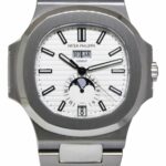 Patek Philippe Nautilus Steel Annual Calendar White Dial Watch B/P '17 5726/1A