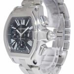 Cartier Roadster XL Chronograph Steel Black Dial Mens Automatic Watch 2618
