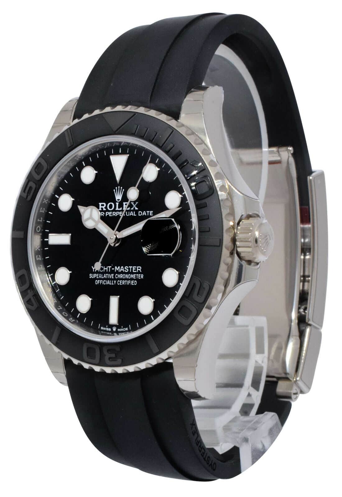 NEW Rolex Yacht-Master 42mm 18kt WG Men's Oysterflex Watch B/P  '24 226659
