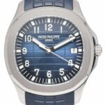 NEW Patek Aquanaut Blue 20th Anniversary 18k White Gold Watch Box/Papers 5168G
