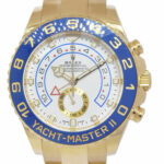 Rolex NEW Yacht-Master II 18k Yellow Gold Blue Ceramic Bezel B/P '23 116688