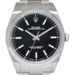 Rolex Oyster Perpetual 39 Steel Black Dial Mens Oyster Watch +Card '19 114300