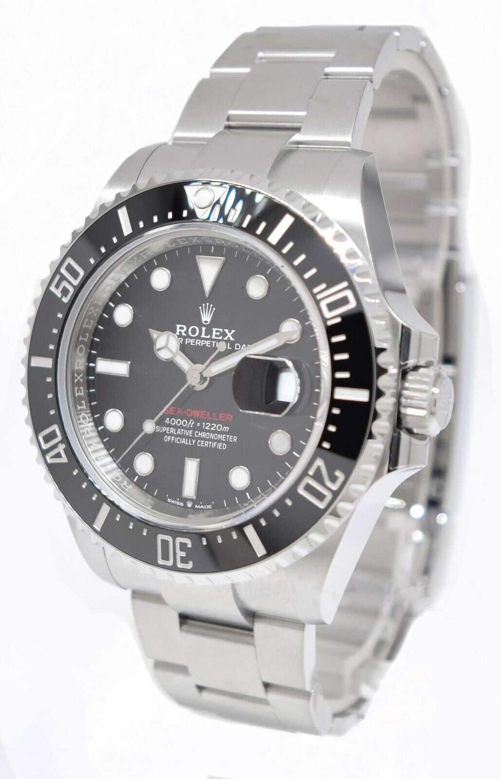 Rolex Red Sea-Dweller Steel/Ceramic Black Dial Mens 43mm Watch 126600