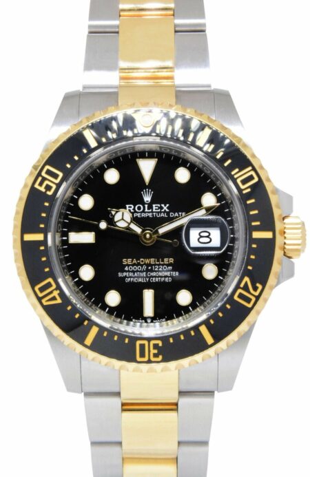 Rolex Sea-Dweller 43 18k Yellow Gold/Steel Black Mens Watch B/P '20 126603