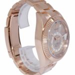 Rolex Sky-Dweller 18k Everose Gold Sundust Roman Dial 42mm Watch B/P '18 326935