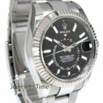 Rolex Sky-Dweller 18k Gold & Steel Black Dial 42mm Watch Box/Papers '19 326934