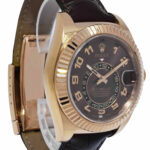 Rolex Sky-Dweller 18k Rose Gold Chocolate GMT Mens 42mm Watch B/P '2015 326135