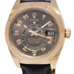 Rolex Sky-Dweller 18k Rose Gold Chocolate GMT Mens 42mm Watch B/P '2015 326135