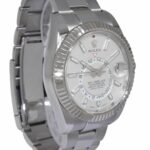 Rolex Sky-Dweller Stainless Steel/18k WG White Dial 42 Watch B/P '20 NEW 326934